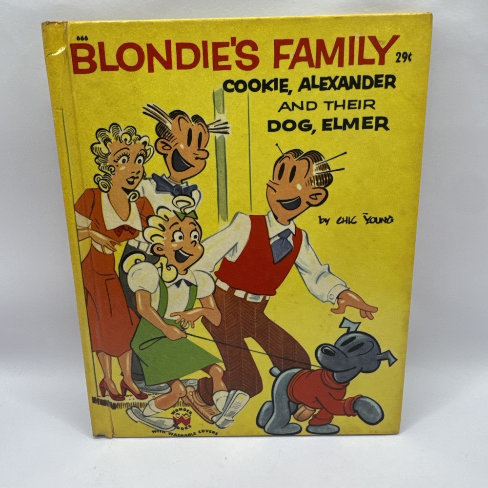 Blondie's‎ Family, Cookie, Alexander and Their Dog, Elmer, Wonder Books, 1954